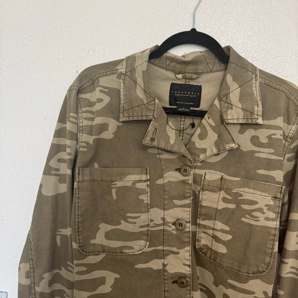 Sanctuary Cropped Camo Jacket Size Small Womens - Picture 6 of 8